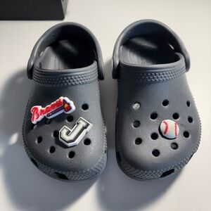 Grey Toddler Crocs 7c